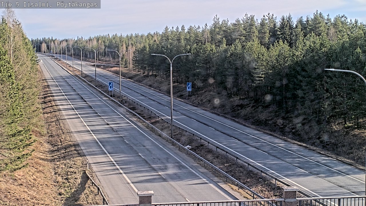 Weather Camera Image Väg 5 Idensalmi, Pöytäkangas, Iisalmi, Pohjois-Savo