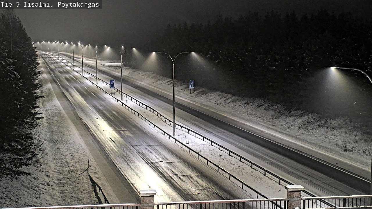 Weather Camera Image Road 5 Iisalmi, Pöytäkangas, Iisalmi, Pohjois-Savo