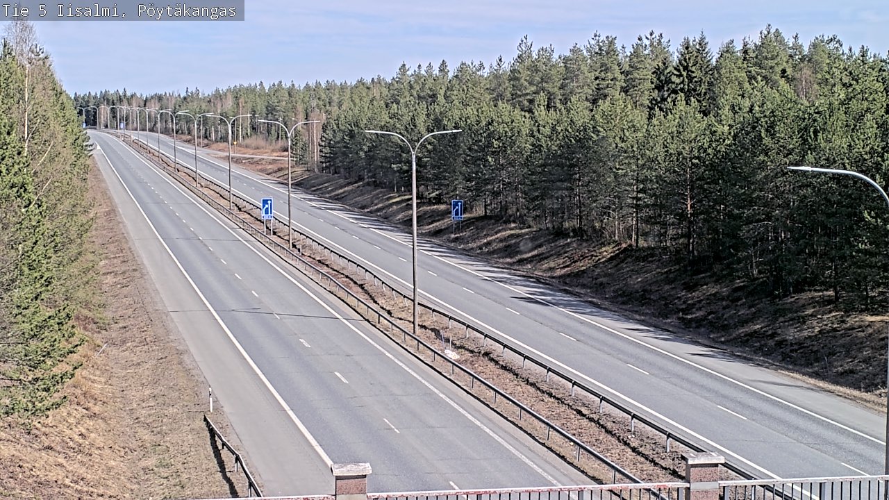 Weather Camera Image Väg 5 Idensalmi, Pöytäkangas, Iisalmi, Pohjois-Savo