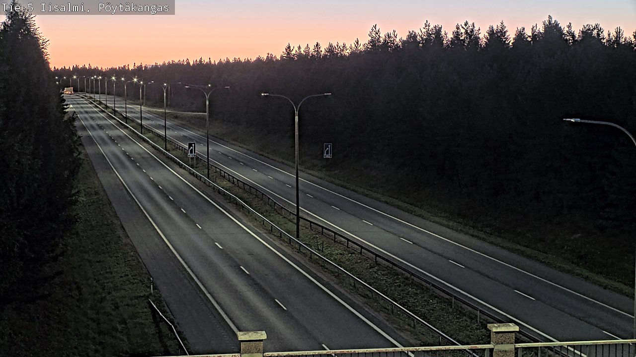 Weather Camera Image Road 5 Iisalmi, Pöytäkangas, Iisalmi, Pohjois-Savo
