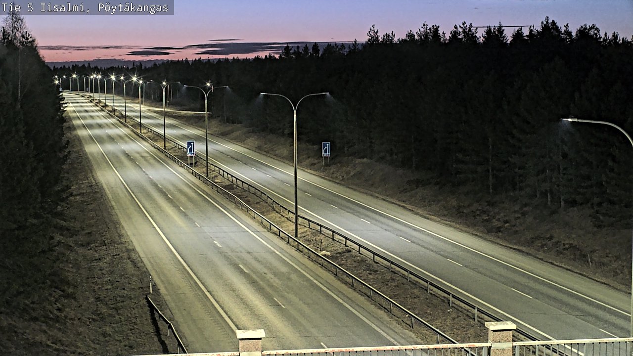 Weather Camera Image Road 5 Iisalmi, Pöytäkangas, Iisalmi, Pohjois-Savo