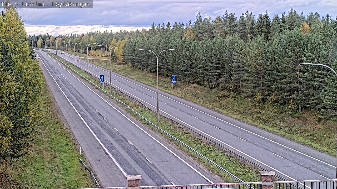 Weather Camera Image Road 5 Iisalmi, Pöytäkangas, Iisalmi, Pohjois-Savo