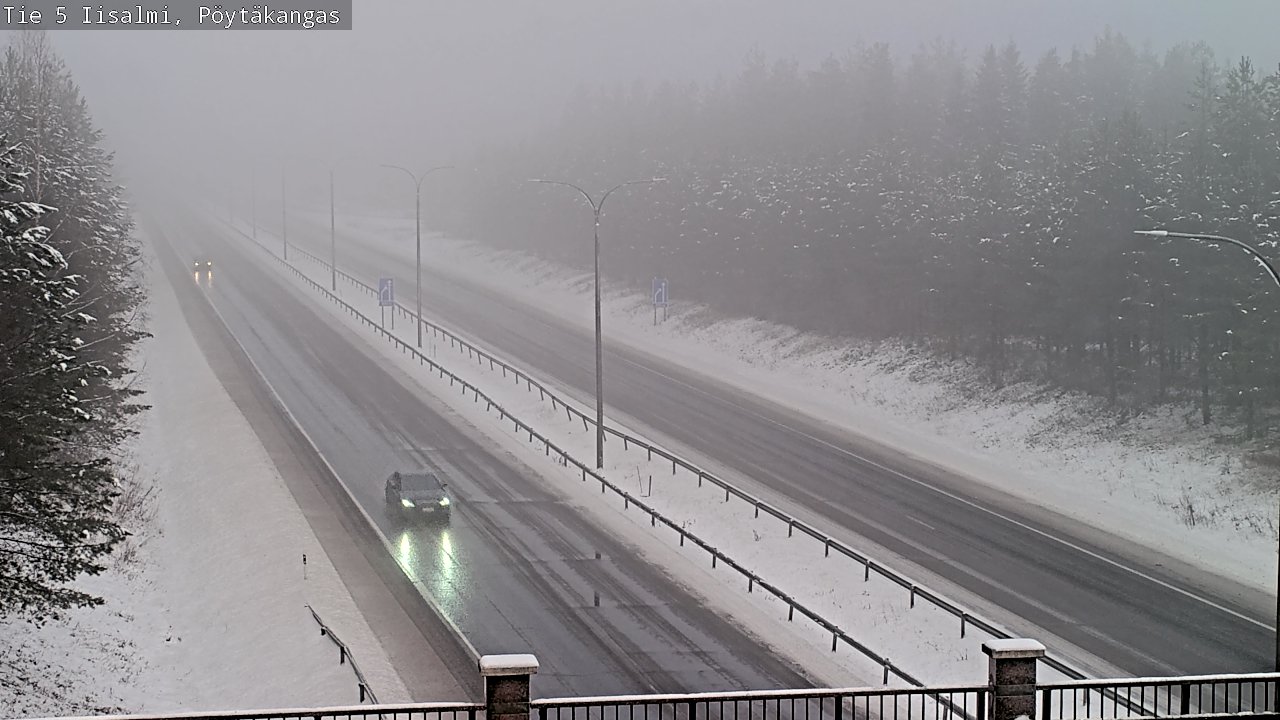 Weather Camera Image Road 5 Iisalmi, Pöytäkangas, Iisalmi, Pohjois-Savo