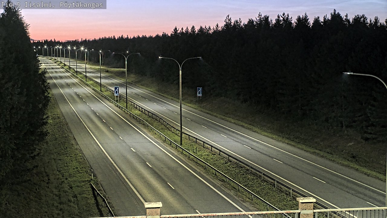 Weather Camera Image Road 5 Iisalmi, Pöytäkangas, Iisalmi, Pohjois-Savo
