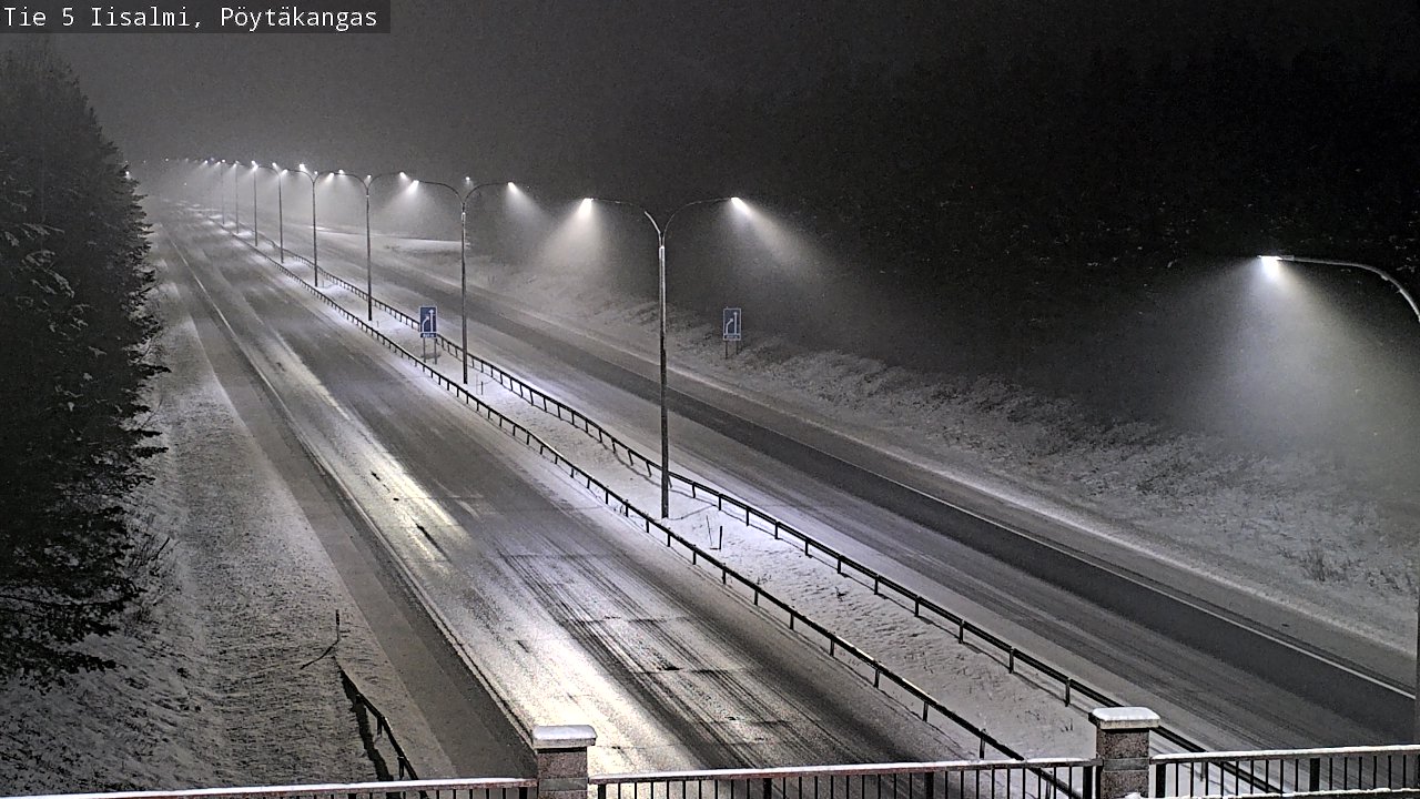 Weather Camera Image Road 5 Iisalmi, Pöytäkangas, Iisalmi, Pohjois-Savo