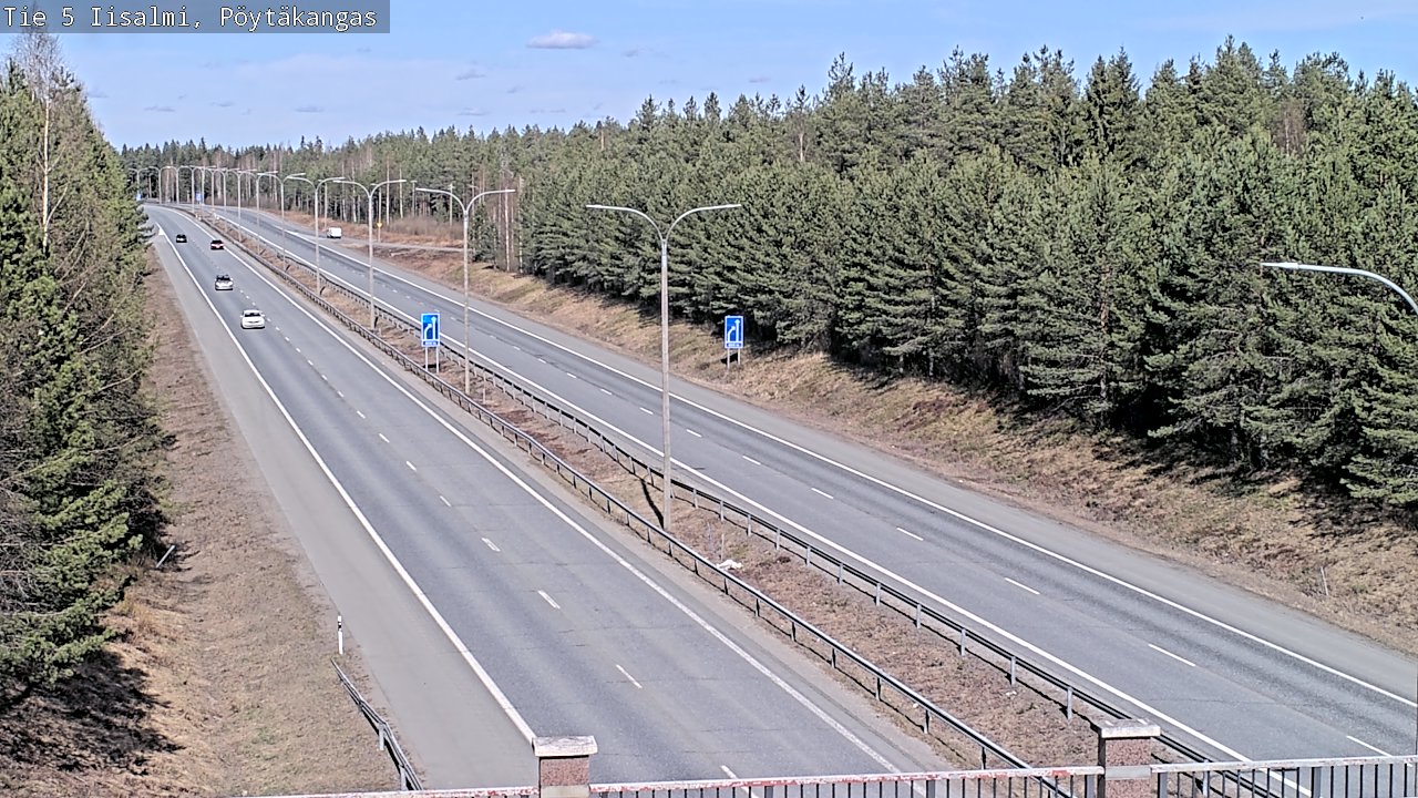 Weather Camera Image Väg 5 Idensalmi, Pöytäkangas, Iisalmi, Pohjois-Savo