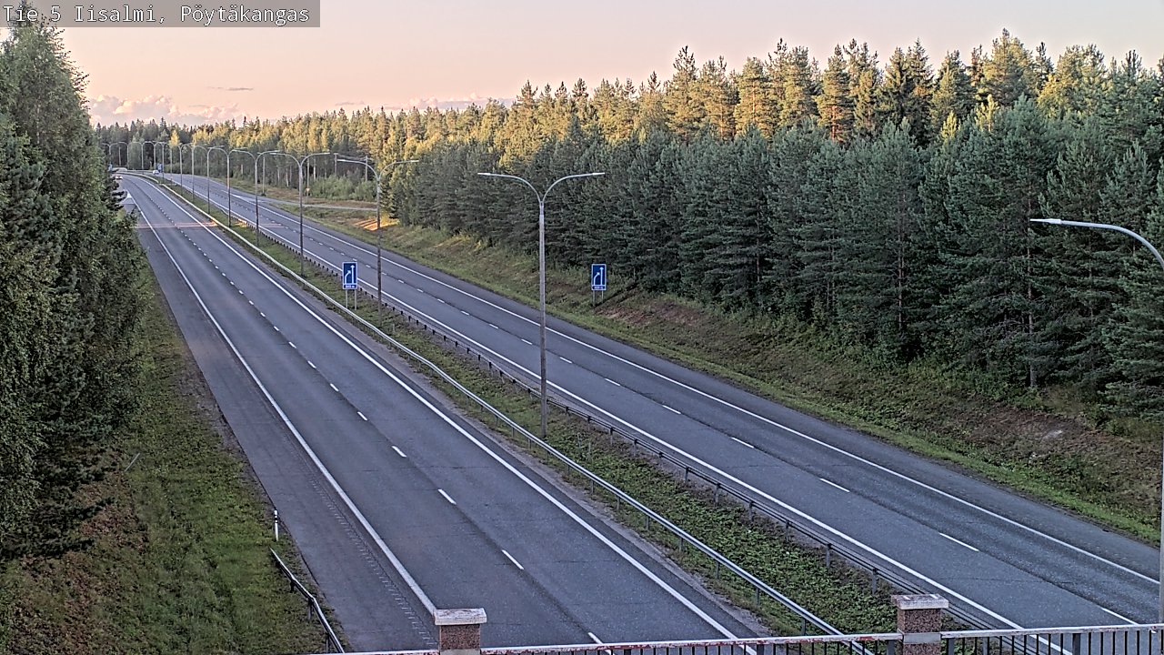 Weather Camera Image Road 5 Iisalmi, Pöytäkangas, Iisalmi, Pohjois-Savo