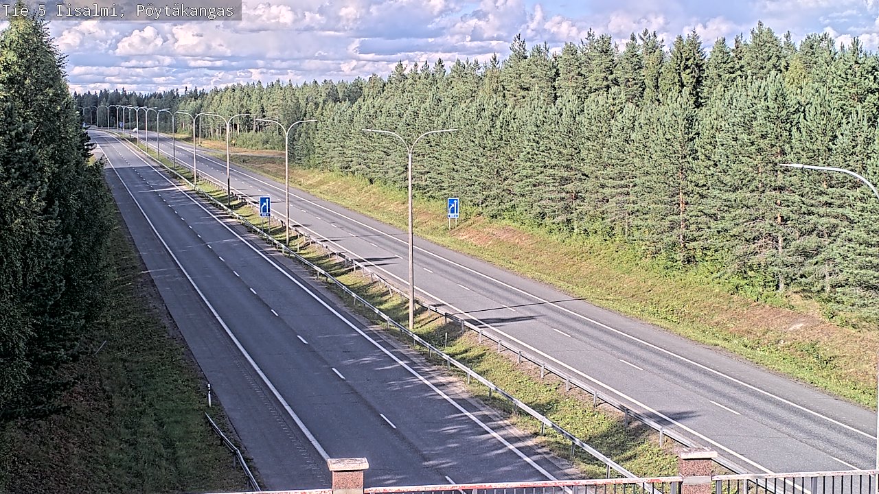 Weather Camera Image Road 5 Iisalmi, Pöytäkangas, Iisalmi, Pohjois-Savo