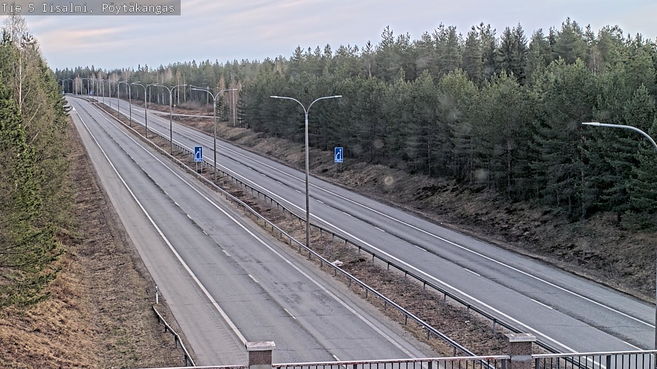 Weather Camera Image Väg 5 Idensalmi, Pöytäkangas, Iisalmi, Pohjois-Savo