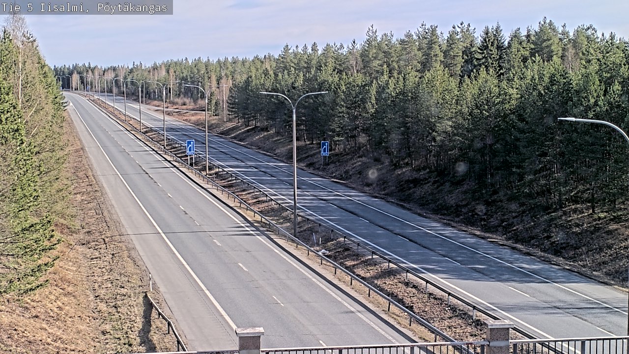 Weather Camera Image Väg 5 Idensalmi, Pöytäkangas, Iisalmi, Pohjois-Savo