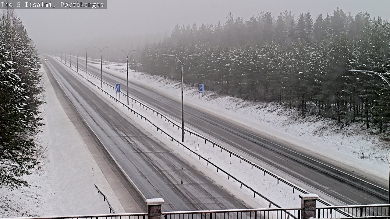 Weather Camera Image Road 5 Iisalmi, Pöytäkangas, Iisalmi, Pohjois-Savo