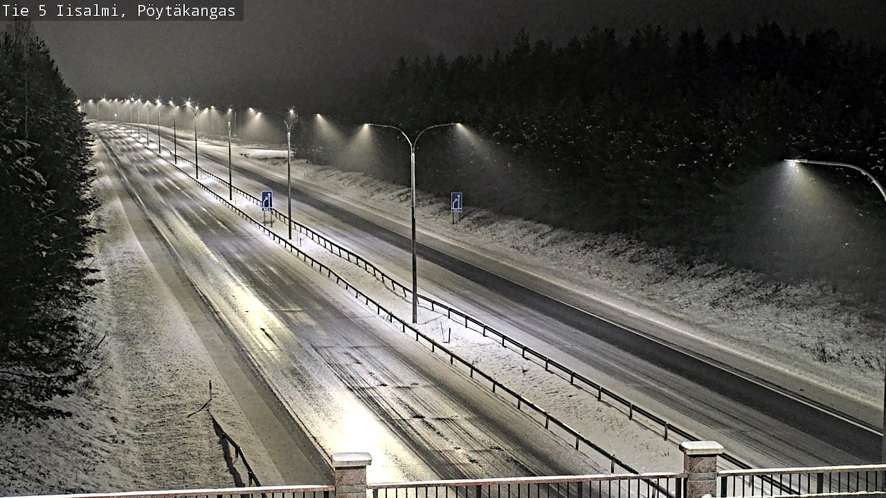 Weather Camera Image Road 5 Iisalmi, Pöytäkangas, Iisalmi, Pohjois-Savo