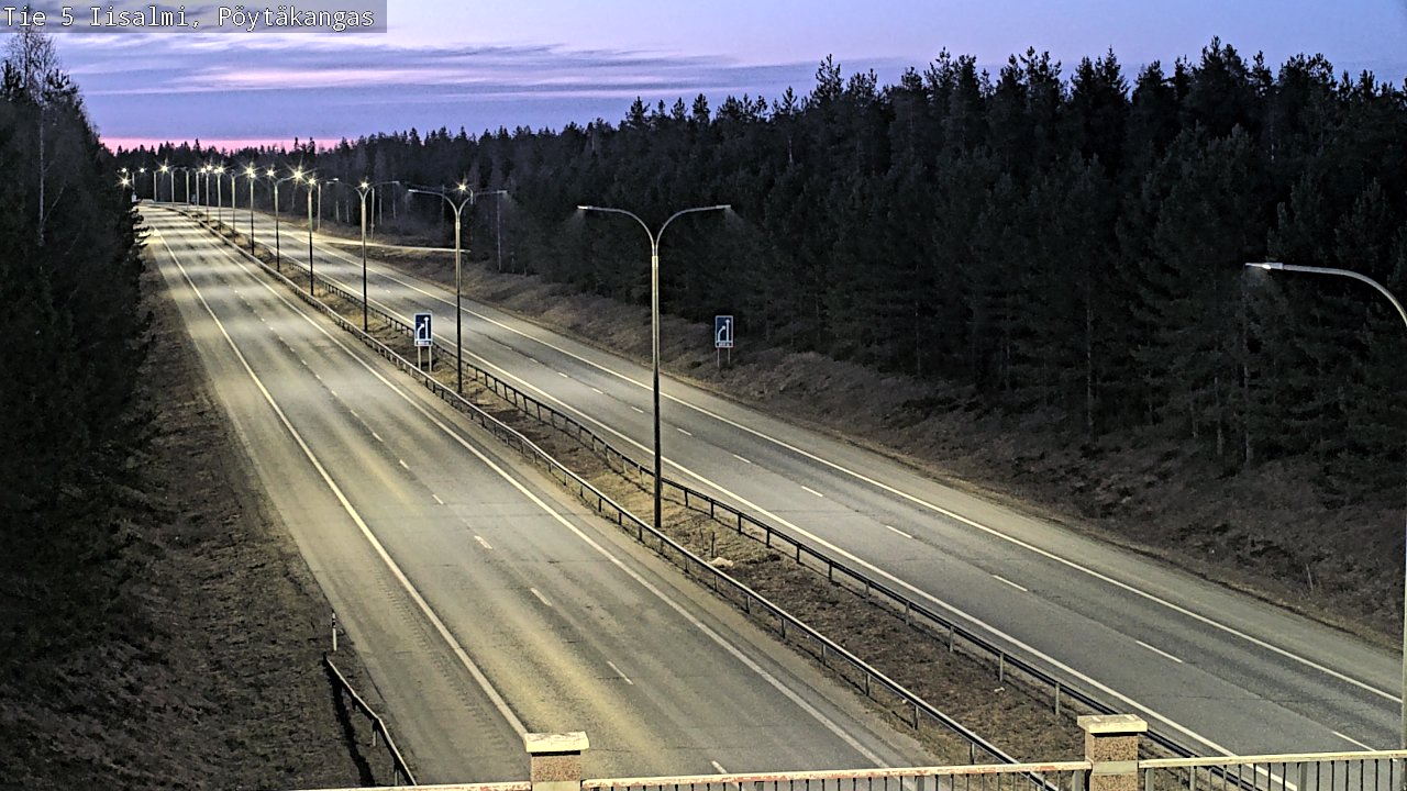 Weather Camera Image Väg 5 Idensalmi, Pöytäkangas, Iisalmi, Pohjois-Savo