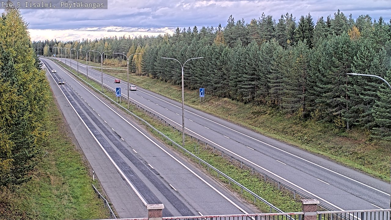 Weather Camera Image Road 5 Iisalmi, Pöytäkangas, Iisalmi, Pohjois-Savo