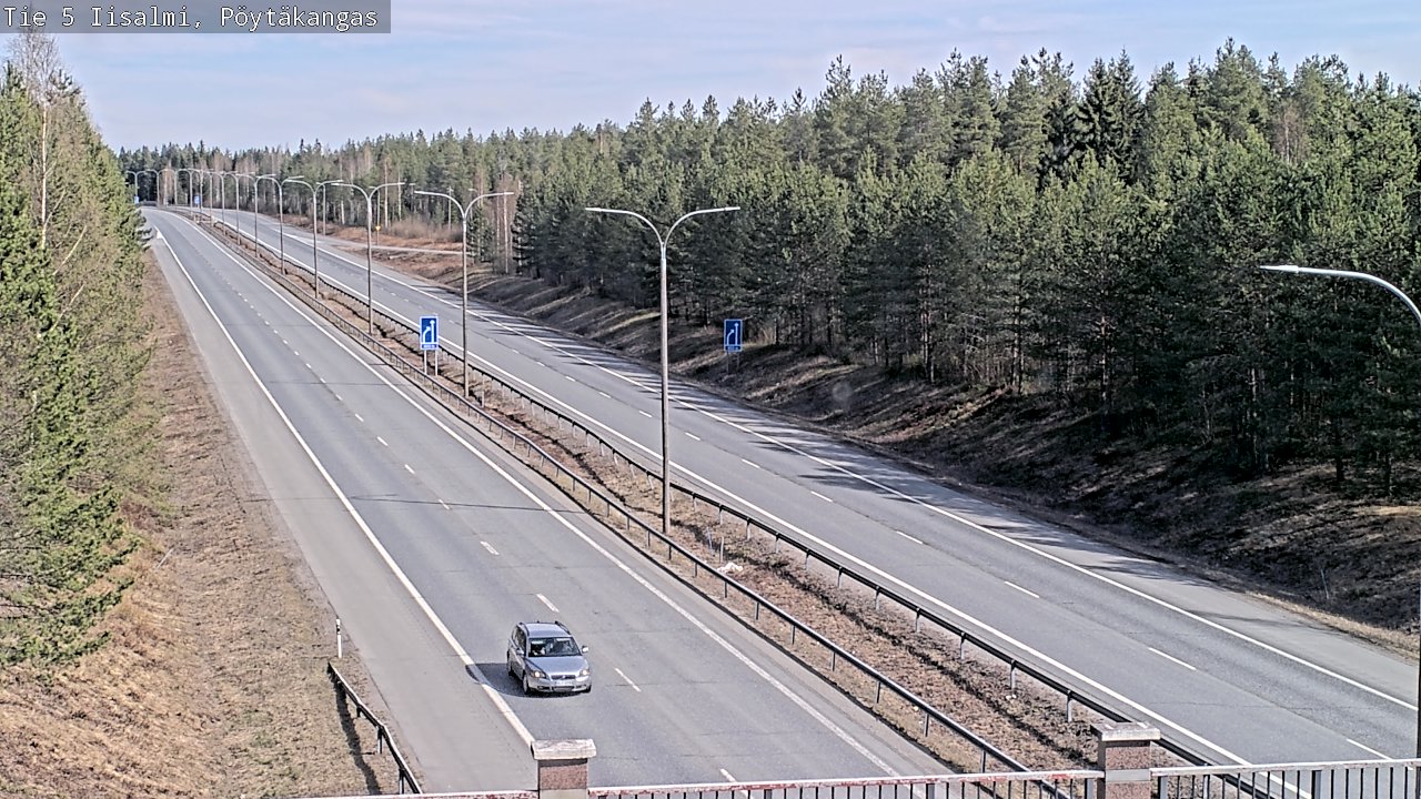Weather Camera Image Väg 5 Idensalmi, Pöytäkangas, Iisalmi, Pohjois-Savo