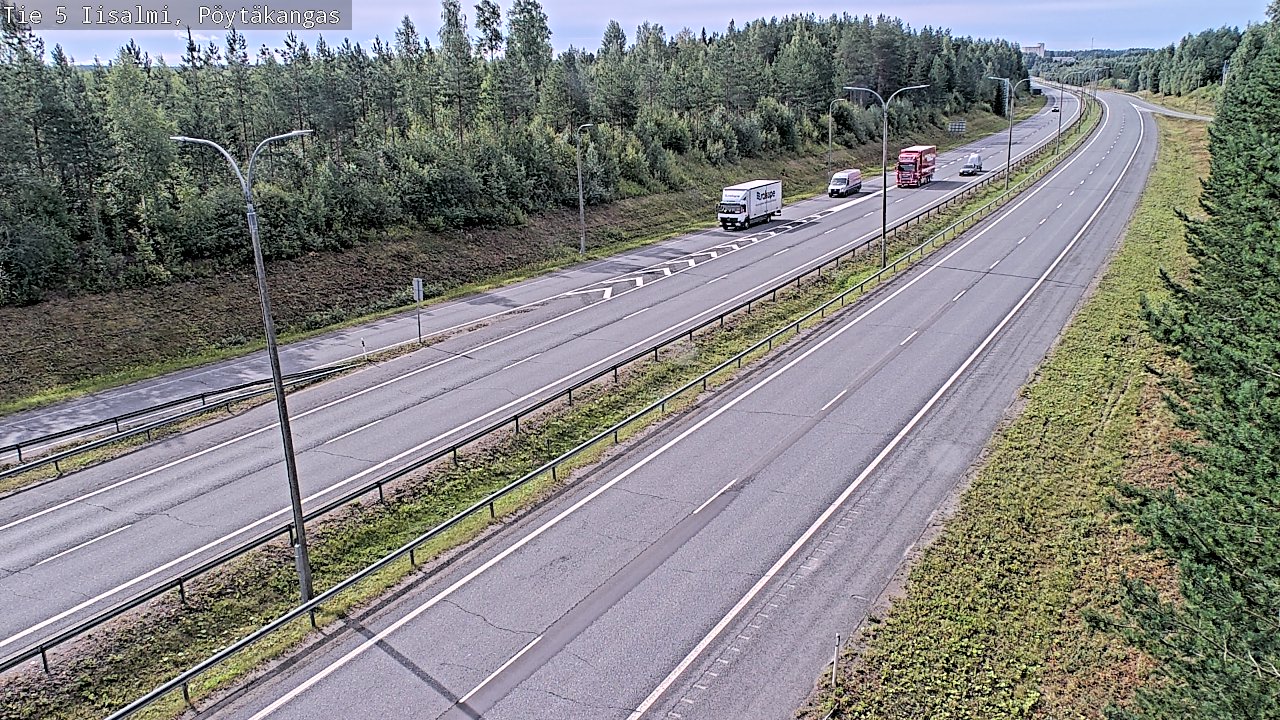 Weather Camera Image Väg 5 Idensalmi, Pöytäkangas, Iisalmi, Pohjois-Savo