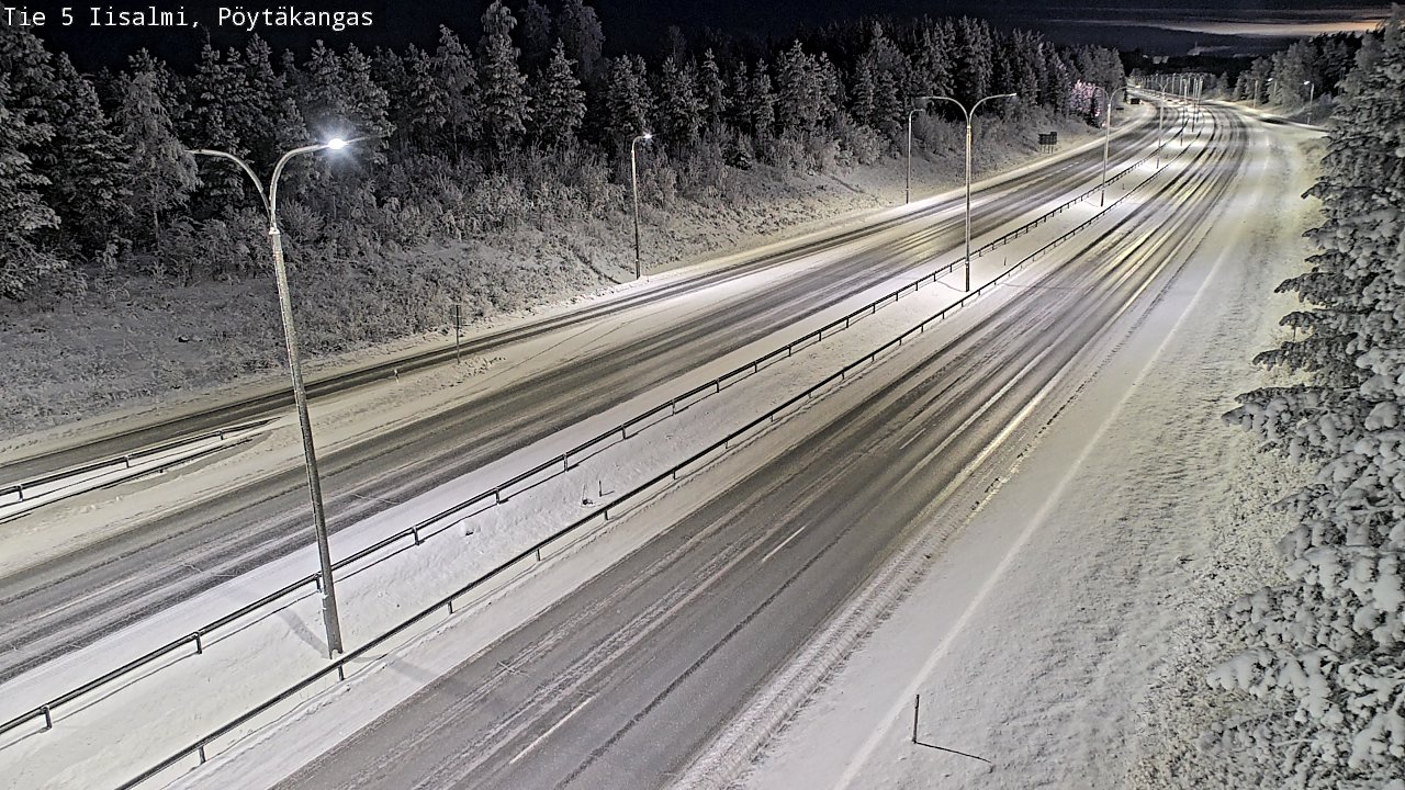 Weather Camera Image Väg 5 Idensalmi, Pöytäkangas, Iisalmi, Pohjois-Savo