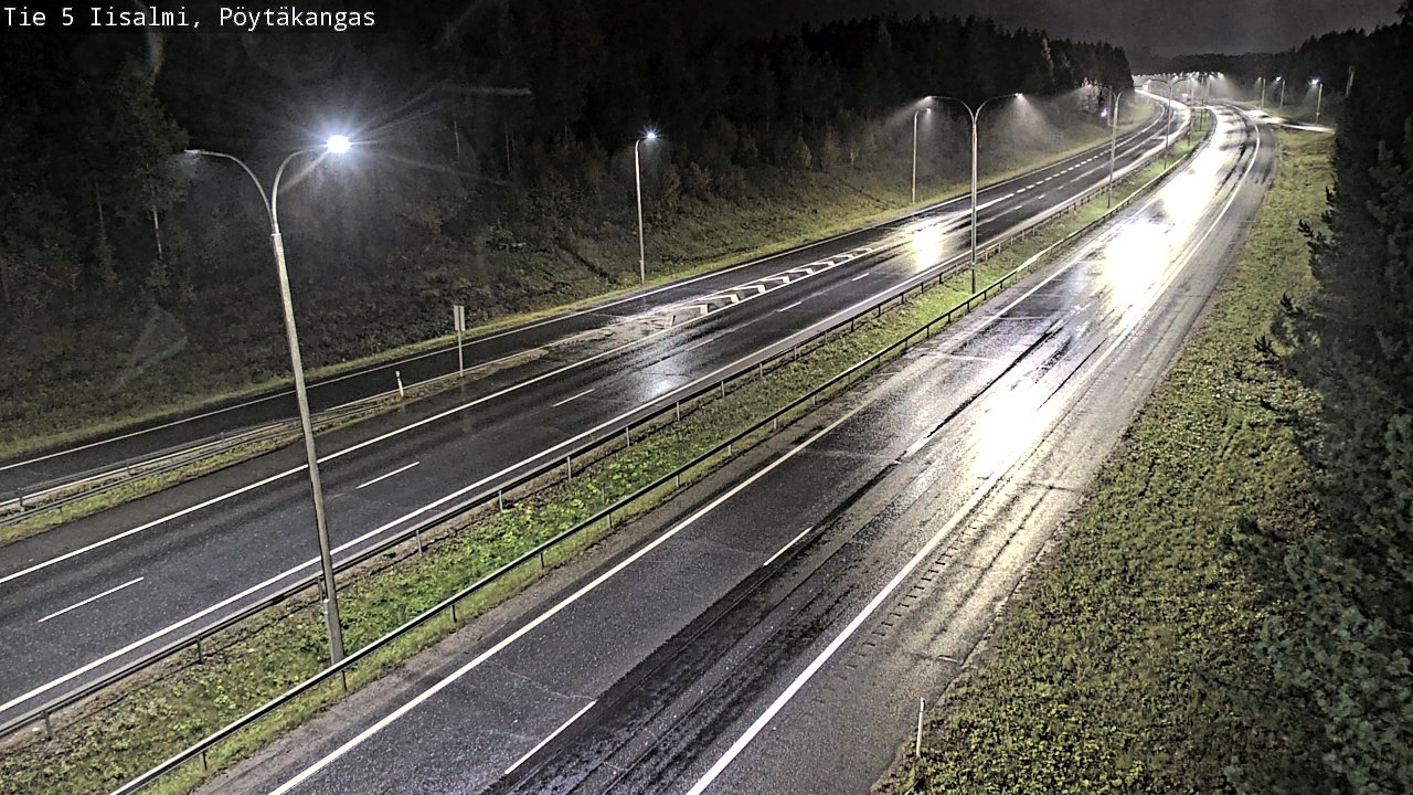 Weather Camera Image Road 5 Iisalmi, Pöytäkangas, Iisalmi, Pohjois-Savo