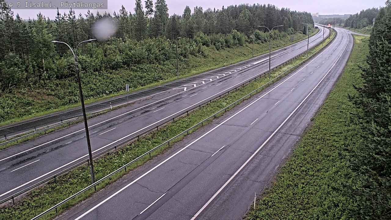 Weather Camera Image Road 5 Iisalmi, Pöytäkangas, Iisalmi, Pohjois-Savo