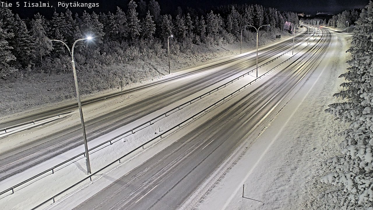 Weather Camera Image Road 5 Iisalmi, Pöytäkangas, Iisalmi, Pohjois-Savo