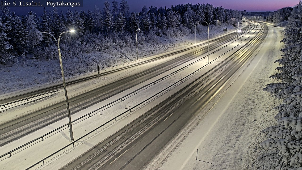 Weather Camera Image Väg 5 Idensalmi, Pöytäkangas, Iisalmi, Pohjois-Savo