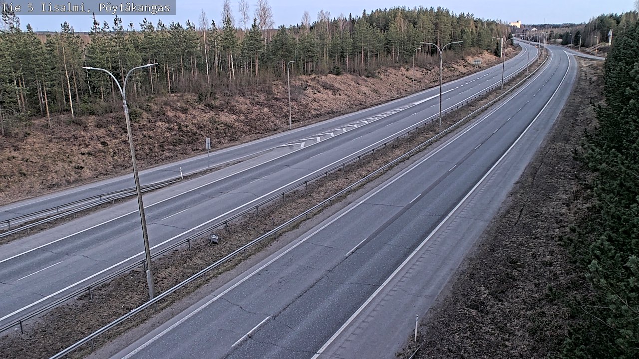 Weather Camera Image Väg 5 Idensalmi, Pöytäkangas, Iisalmi, Pohjois-Savo