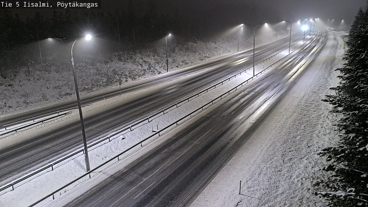 Weather Camera Image Road 5 Iisalmi, Pöytäkangas, Iisalmi, Pohjois-Savo