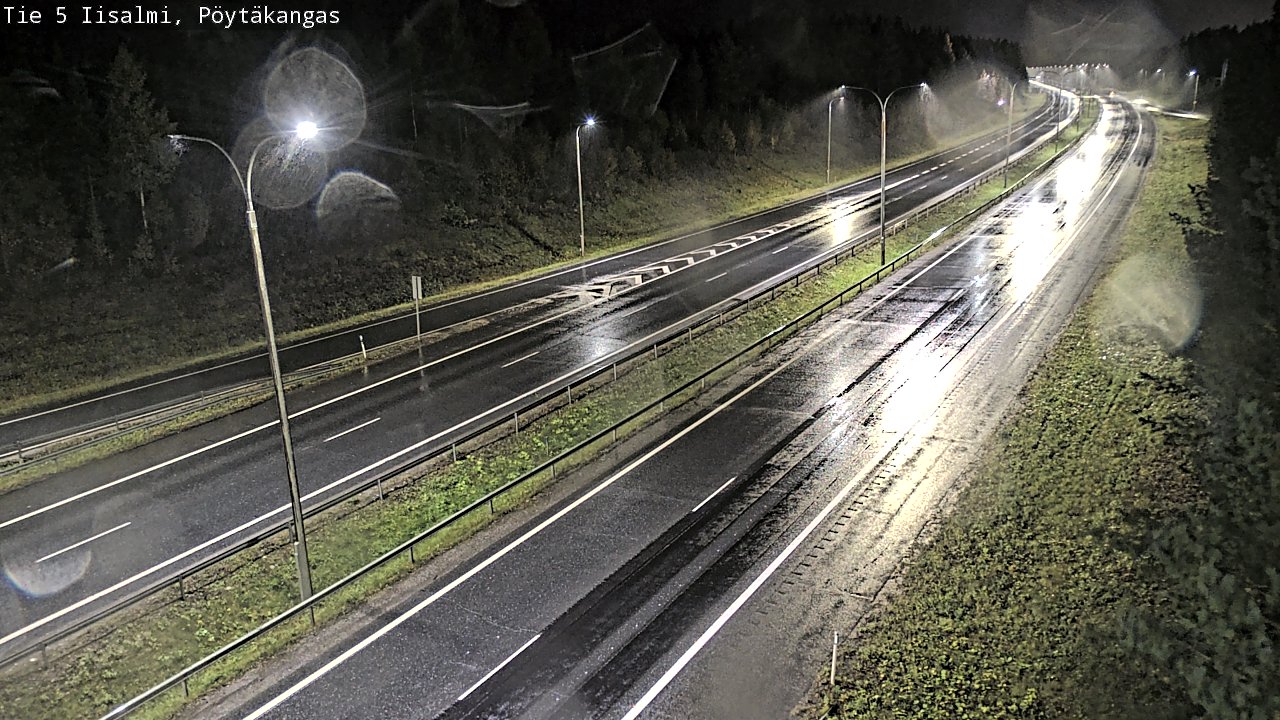 Weather Camera Image Road 5 Iisalmi, Pöytäkangas, Iisalmi, Pohjois-Savo