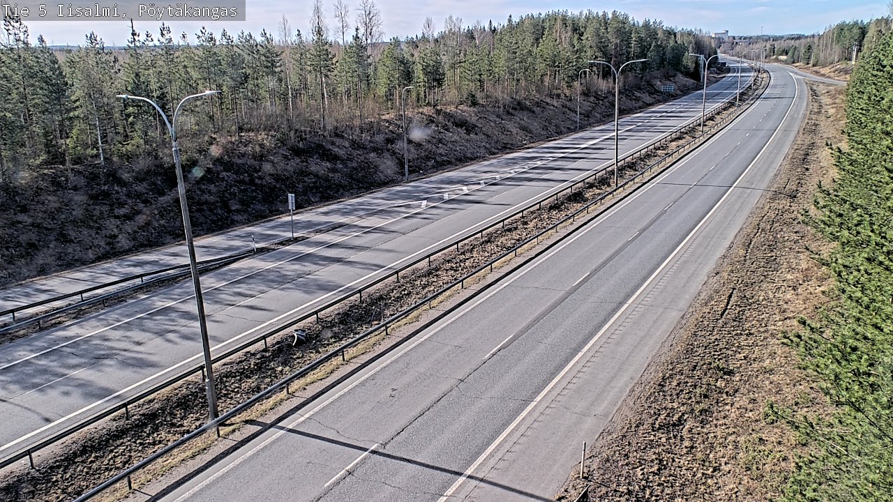 Weather Camera Image Väg 5 Idensalmi, Pöytäkangas, Iisalmi, Pohjois-Savo