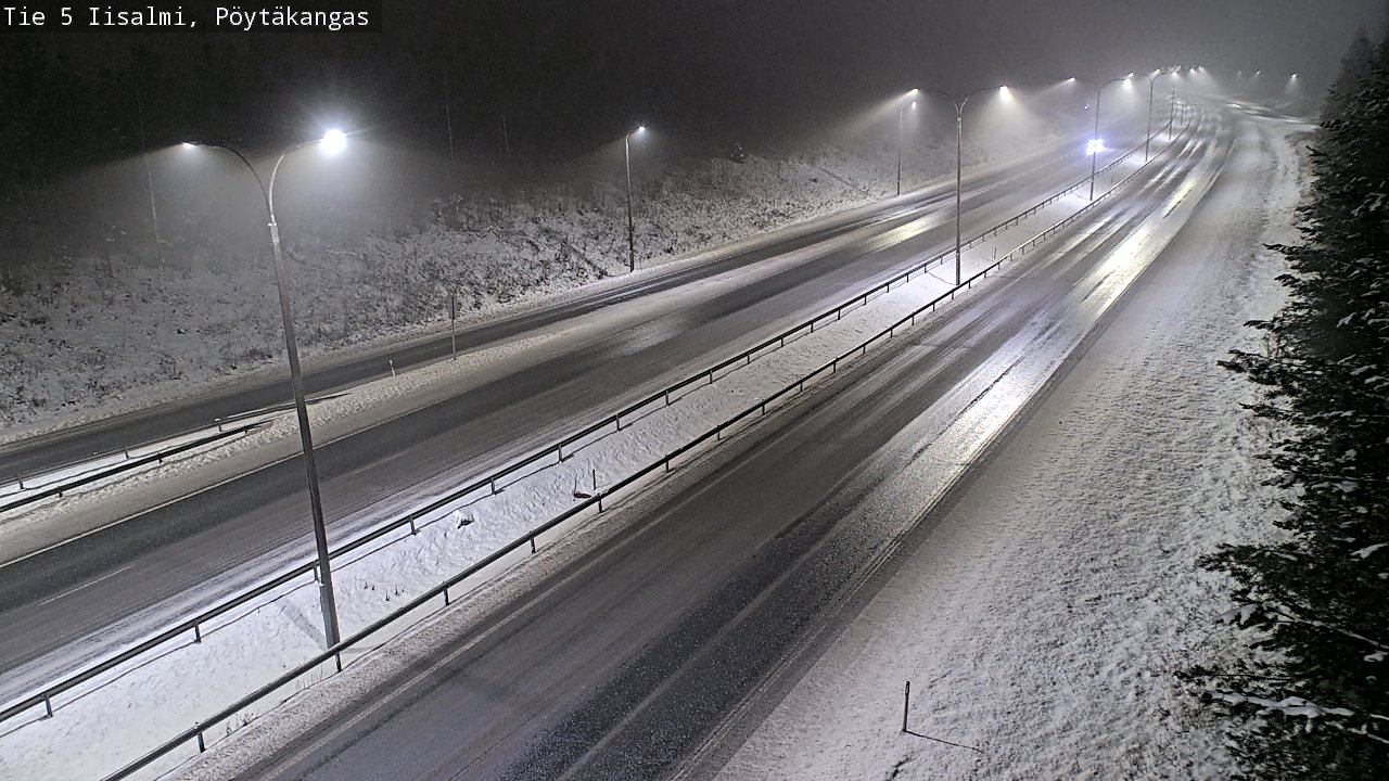 Weather Camera Image Road 5 Iisalmi, Pöytäkangas, Iisalmi, Pohjois-Savo