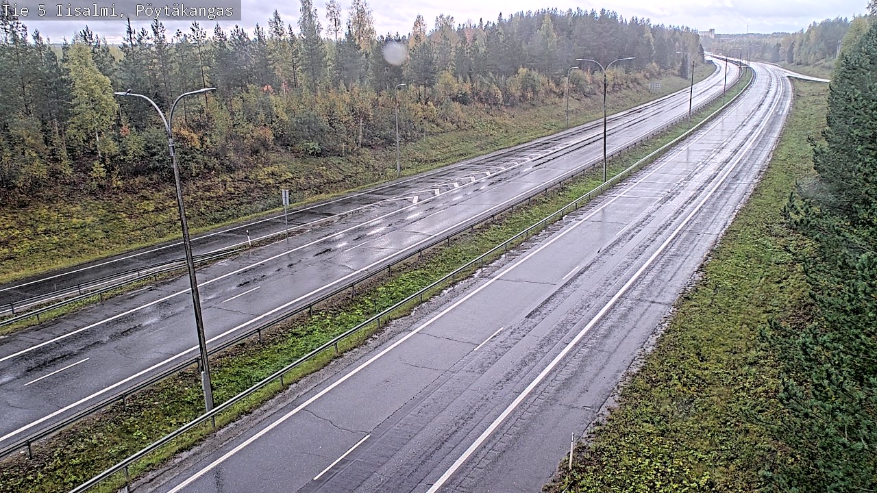 Weather Camera Image Road 5 Iisalmi, Pöytäkangas, Iisalmi, Pohjois-Savo