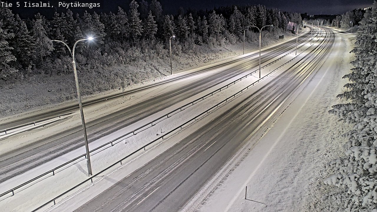 Weather Camera Image Väg 5 Idensalmi, Pöytäkangas, Iisalmi, Pohjois-Savo