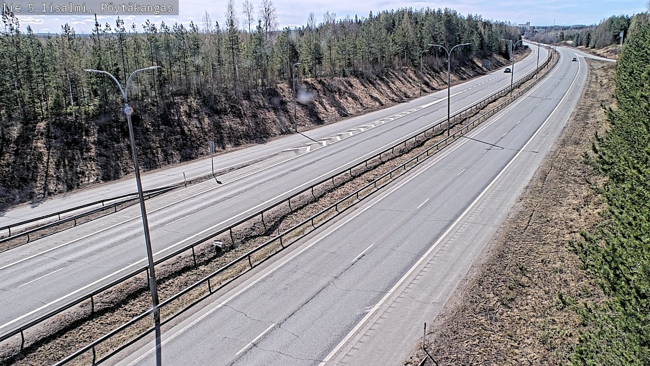 Weather Camera Image Väg 5 Idensalmi, Pöytäkangas, Iisalmi, Pohjois-Savo