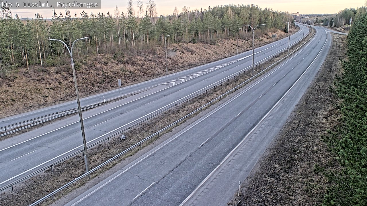 Weather Camera Image Väg 5 Idensalmi, Pöytäkangas, Iisalmi, Pohjois-Savo