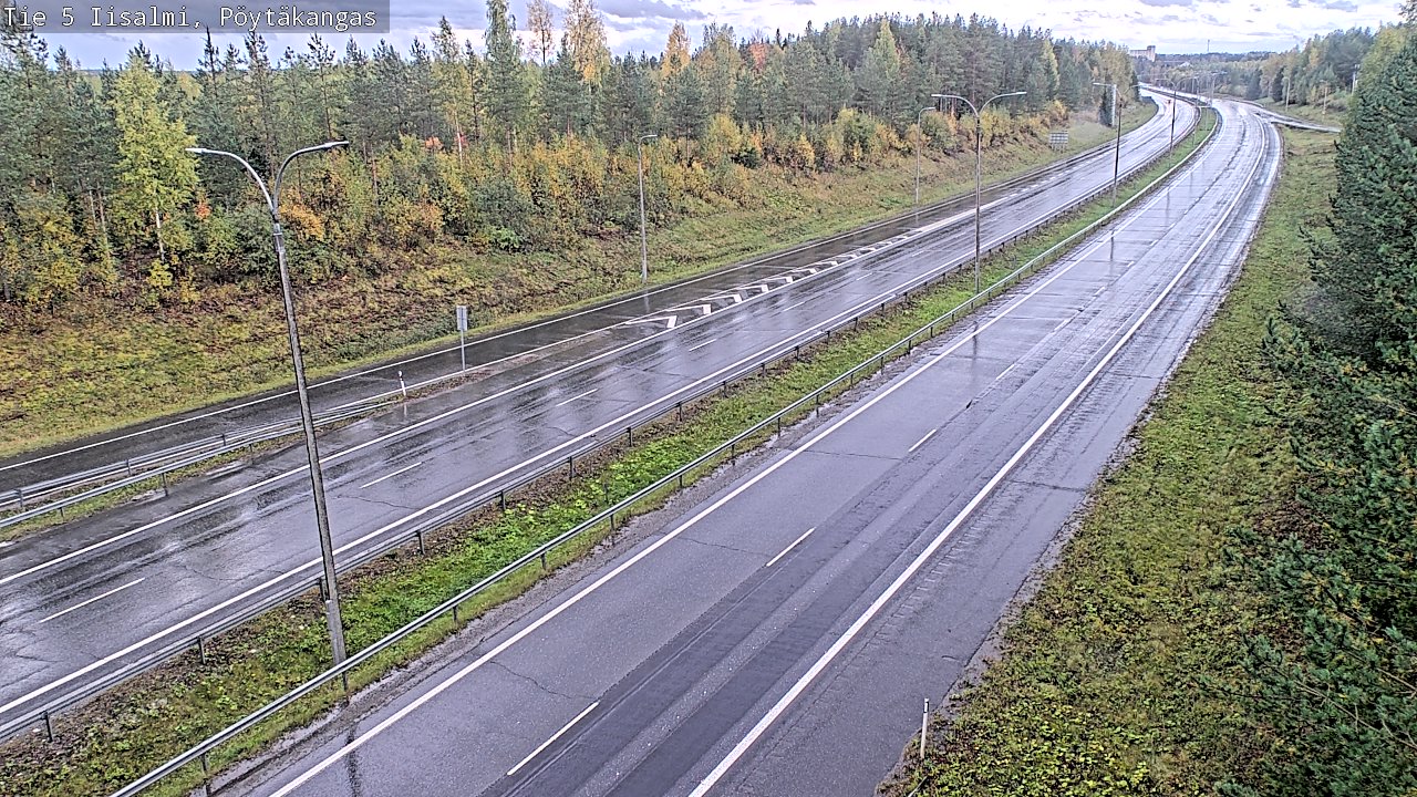 Weather Camera Image Road 5 Iisalmi, Pöytäkangas, Iisalmi, Pohjois-Savo