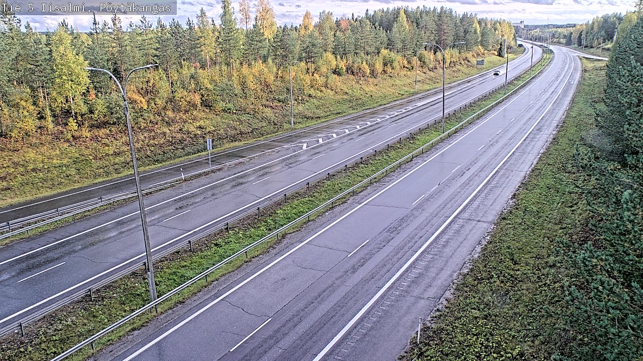 Weather Camera Image Road 5 Iisalmi, Pöytäkangas, Iisalmi, Pohjois-Savo