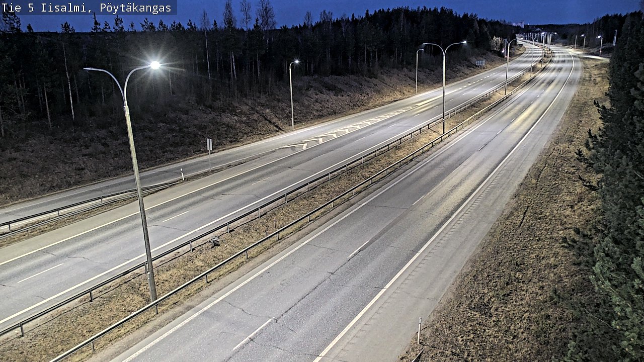Weather Camera Image Väg 5 Idensalmi, Pöytäkangas, Iisalmi, Pohjois-Savo