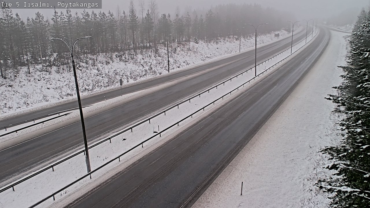 Weather Camera Image Road 5 Iisalmi, Pöytäkangas, Iisalmi, Pohjois-Savo