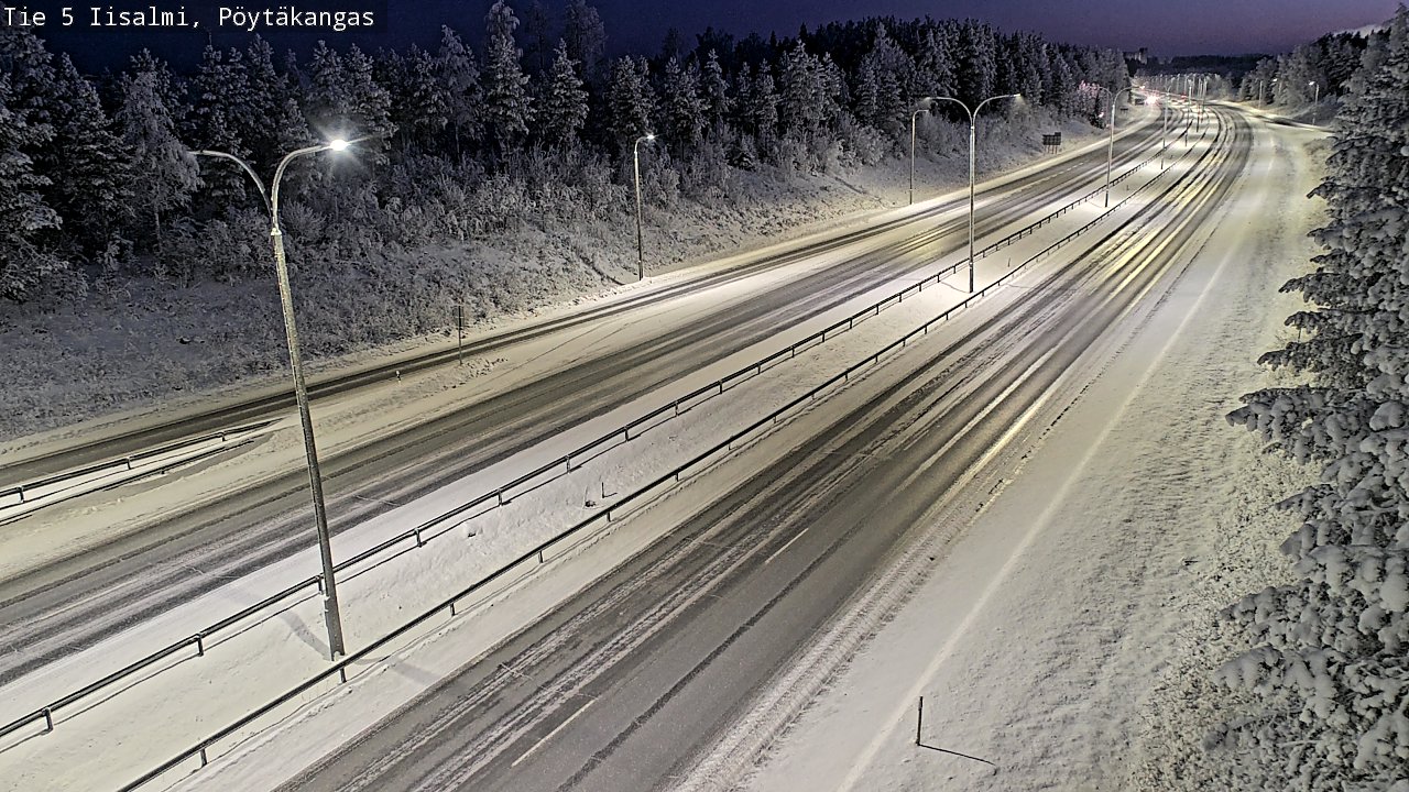 Weather Camera Image Väg 5 Idensalmi, Pöytäkangas, Iisalmi, Pohjois-Savo