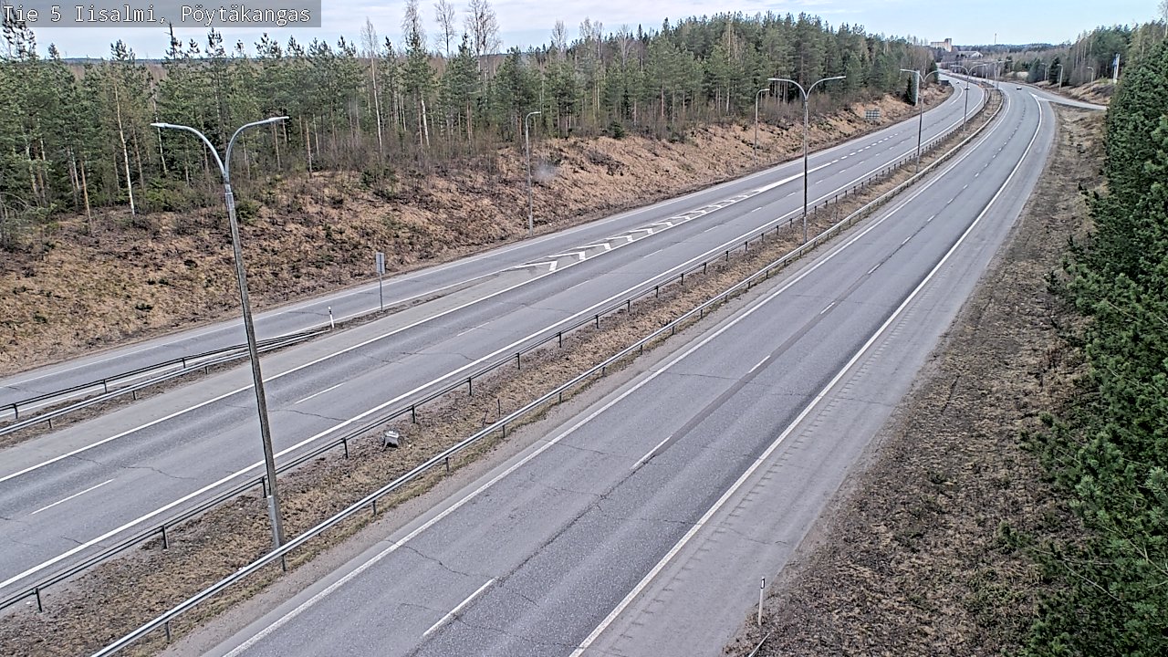 Weather Camera Image Väg 5 Idensalmi, Pöytäkangas, Iisalmi, Pohjois-Savo