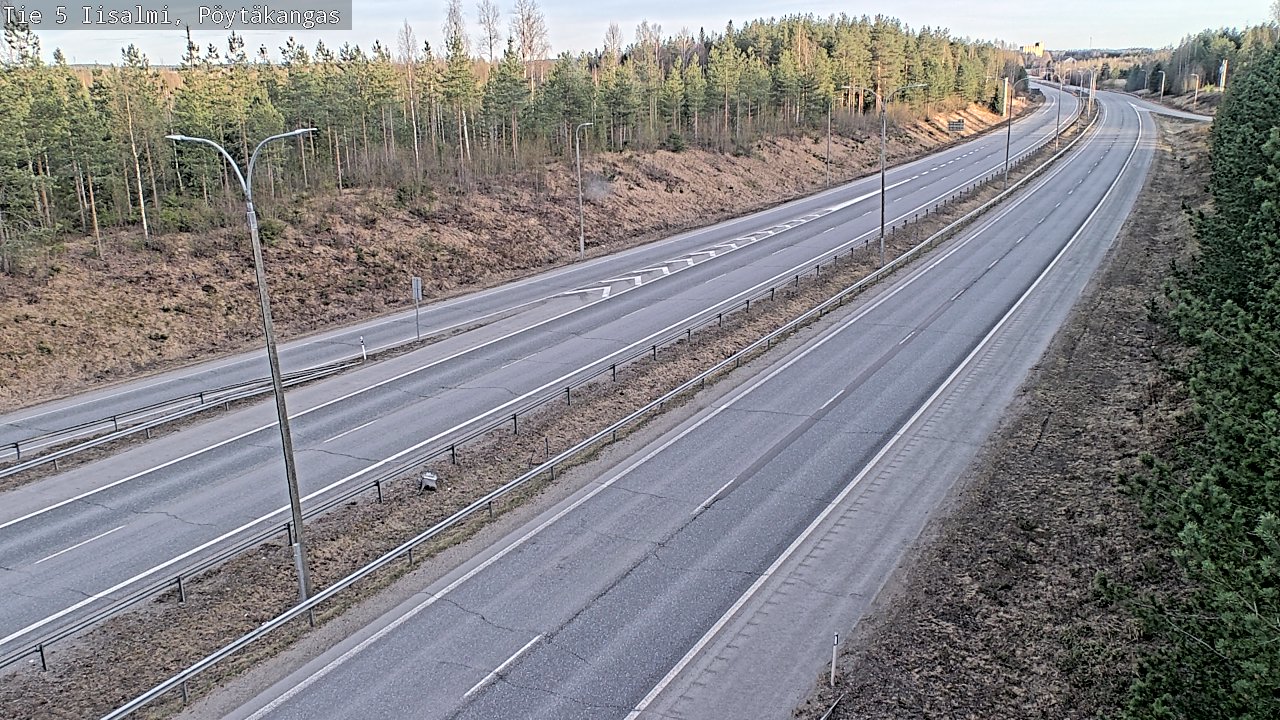 Weather Camera Image Väg 5 Idensalmi, Pöytäkangas, Iisalmi, Pohjois-Savo
