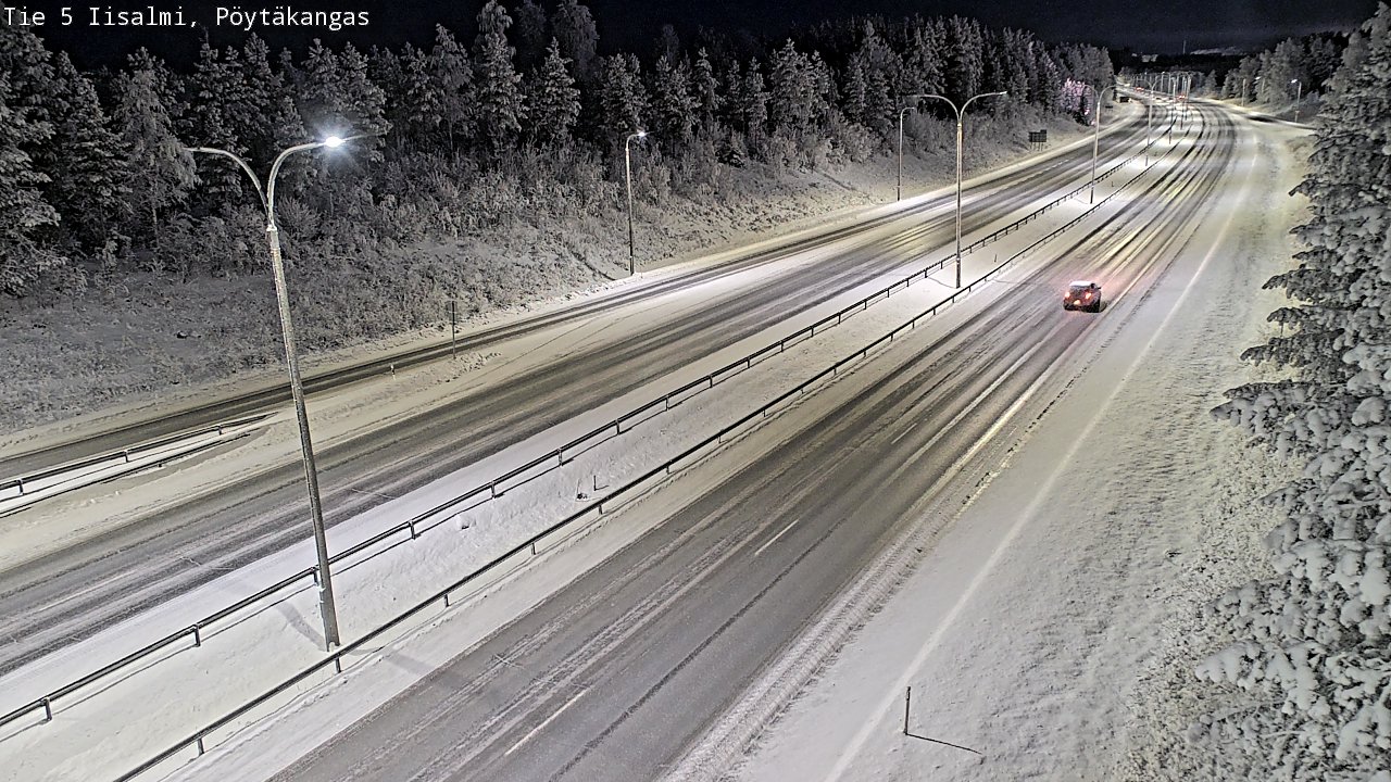 Weather Camera Image Road 5 Iisalmi, Pöytäkangas, Iisalmi, Pohjois-Savo