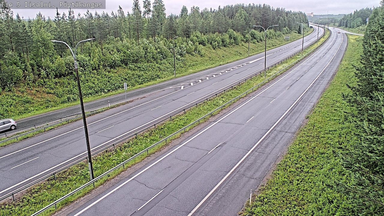 Weather Camera Image Väg 5 Idensalmi, Pöytäkangas, Iisalmi, Pohjois-Savo