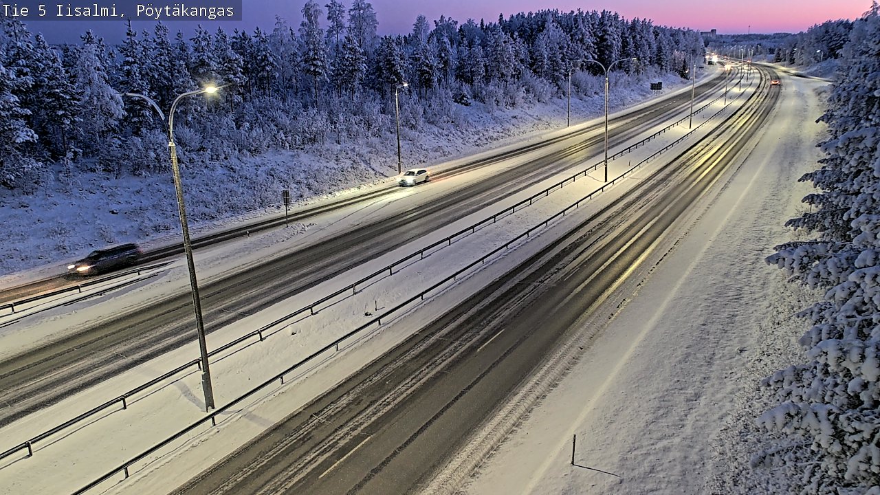 Weather Camera Image Väg 5 Idensalmi, Pöytäkangas, Iisalmi, Pohjois-Savo