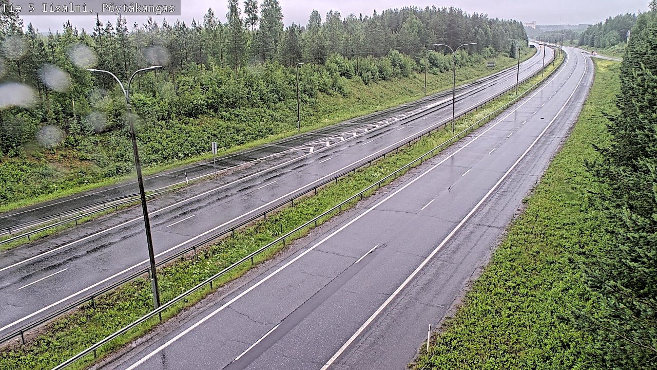 Weather Camera Image Road 5 Iisalmi, Pöytäkangas, Iisalmi, Pohjois-Savo