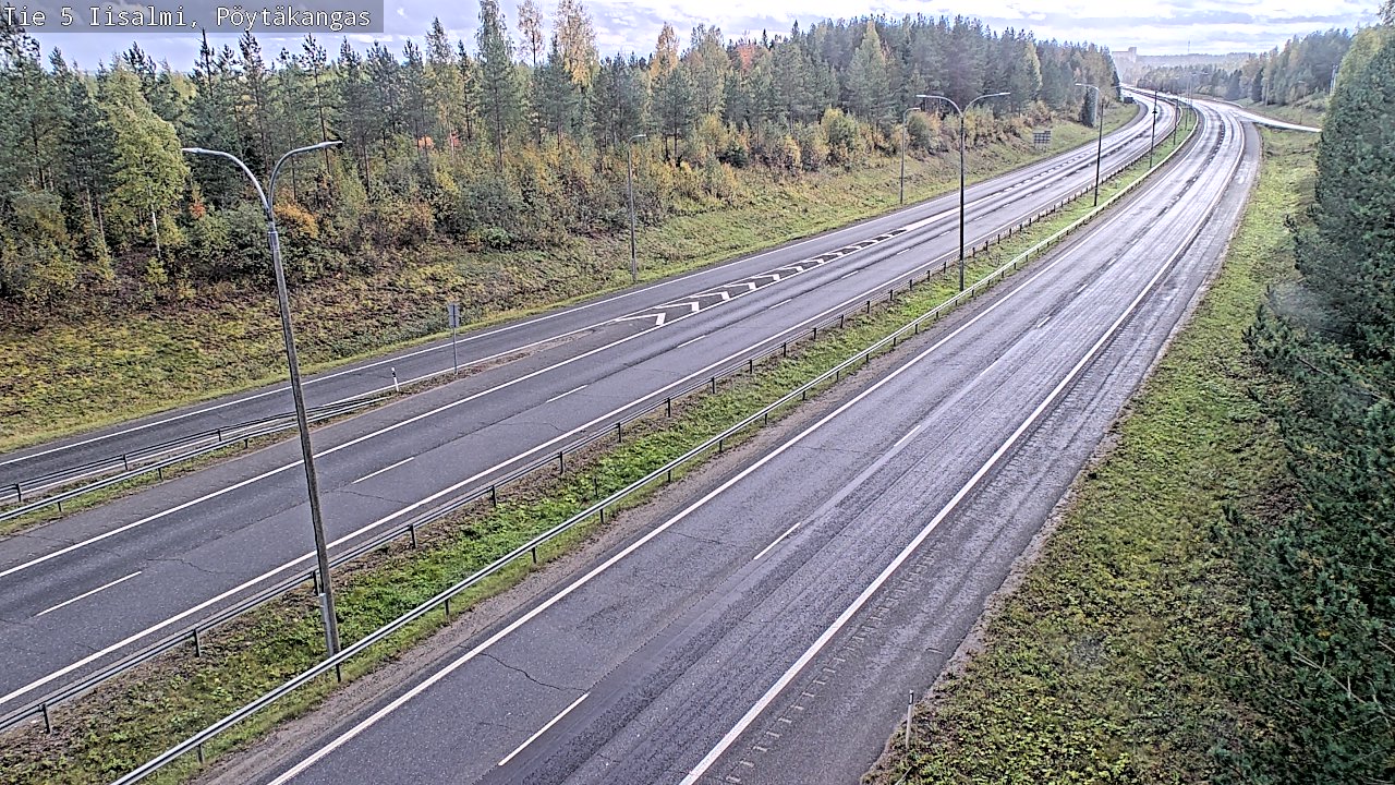 Weather Camera Image Road 5 Iisalmi, Pöytäkangas, Iisalmi, Pohjois-Savo