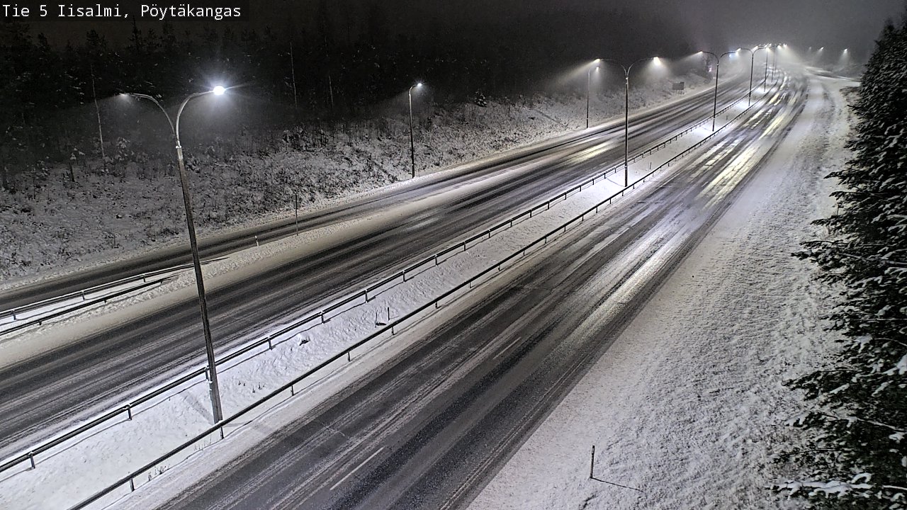 Weather Camera Image Road 5 Iisalmi, Pöytäkangas, Iisalmi, Pohjois-Savo