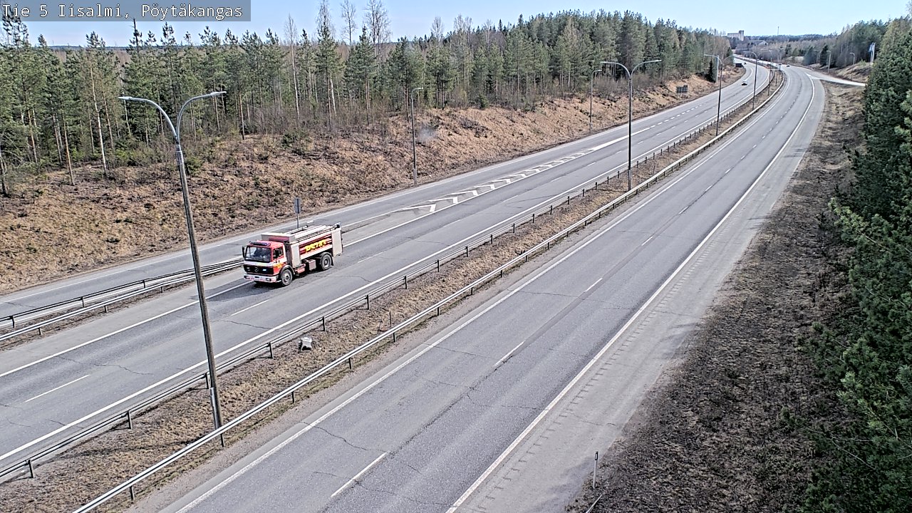 Weather Camera Image Väg 5 Idensalmi, Pöytäkangas, Iisalmi, Pohjois-Savo