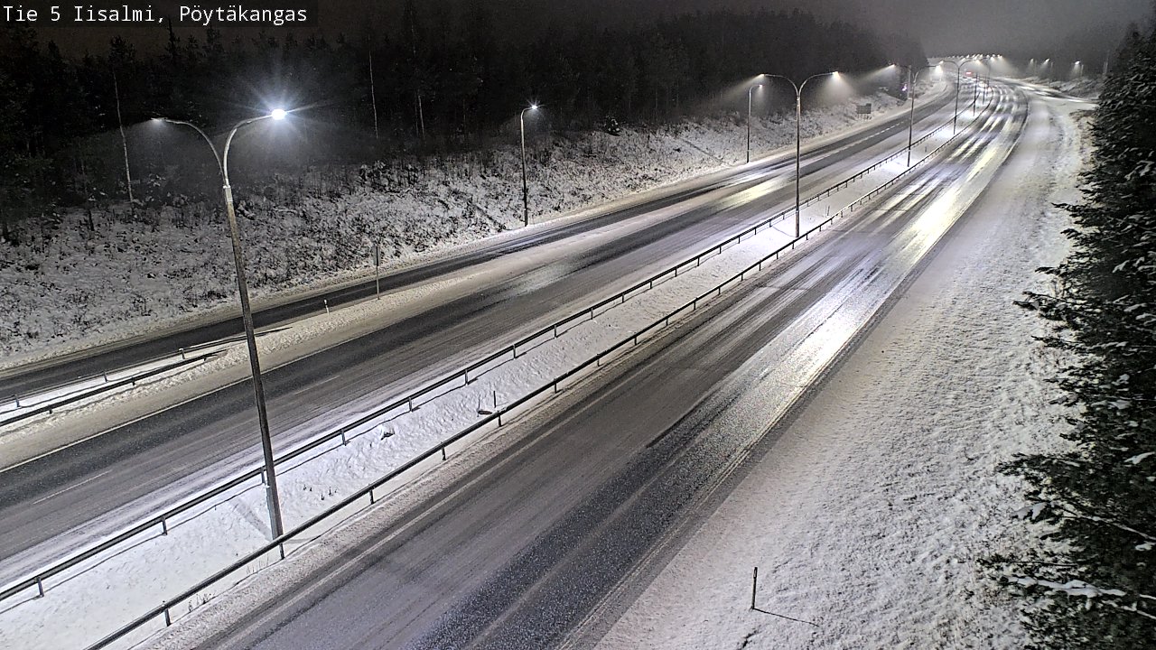 Weather Camera Image Road 5 Iisalmi, Pöytäkangas, Iisalmi, Pohjois-Savo