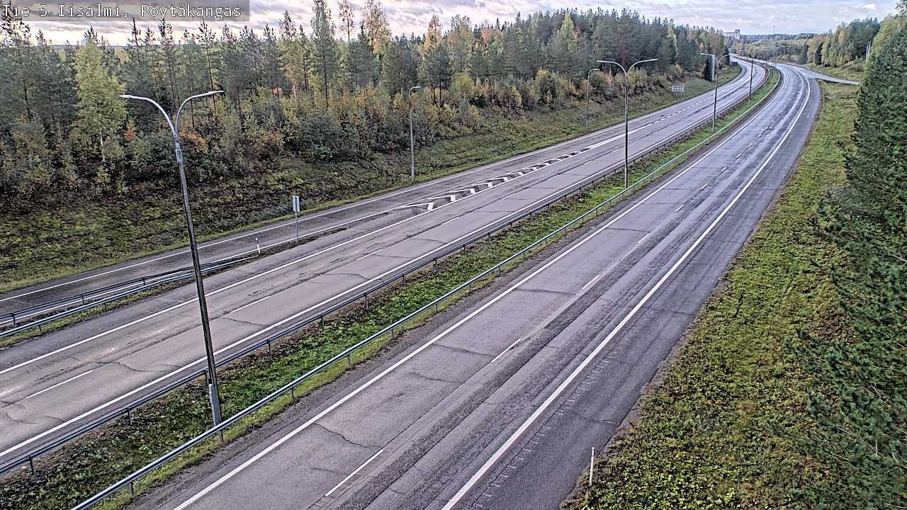 Weather Camera Image Road 5 Iisalmi, Pöytäkangas, Iisalmi, Pohjois-Savo